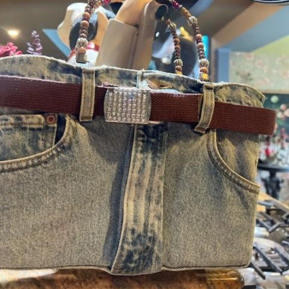 Bootie Bag Levi Strauss Very Good Condition 11 1/2 W 9 H 5 D Clean Inside - Picture 1 of 11